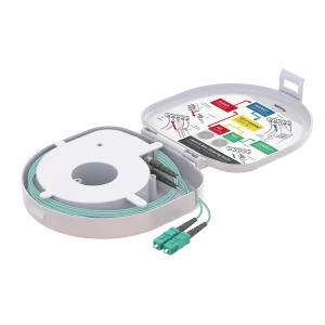 Through Type Fiber Optic OTDR Launch Box | Multi-Mode G651.OM3 | SC UPC/SC UPC | 150 meters