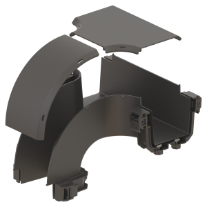 FDS_100mm Vertical Offset Drop (Body + Cover) - Thumbnail