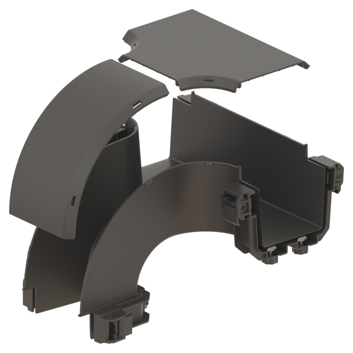 FDS_100mm Vertical Offset Drop (Body + Cover) FDS_100mm Vertical Offset Drop (Body + Cover)